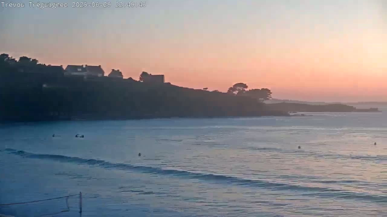 Trévou-Tréguignec, Plage de Trestel Beach Live Cam - Lannion, Côtes-d'Armor, Bretagne, France