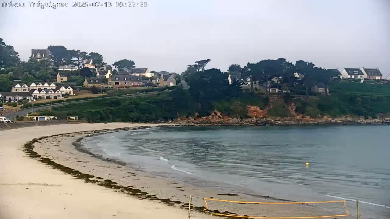 Trévou-Tréguignec, Plage de Trestel Beach Live Cam - Lannion, Côtes-d'Armor, Bretagne, France
