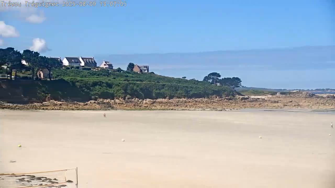 Trévou-Tréguignec, Plage de Trestel Beach Live Cam - Lannion, Côtes-d'Armor, Bretagne, France