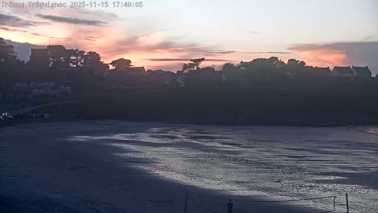 Trévou-Tréguignec, Plage de Trestel Beach Live Cam - Lannion, Côtes-d'Armor, Bretagne, France