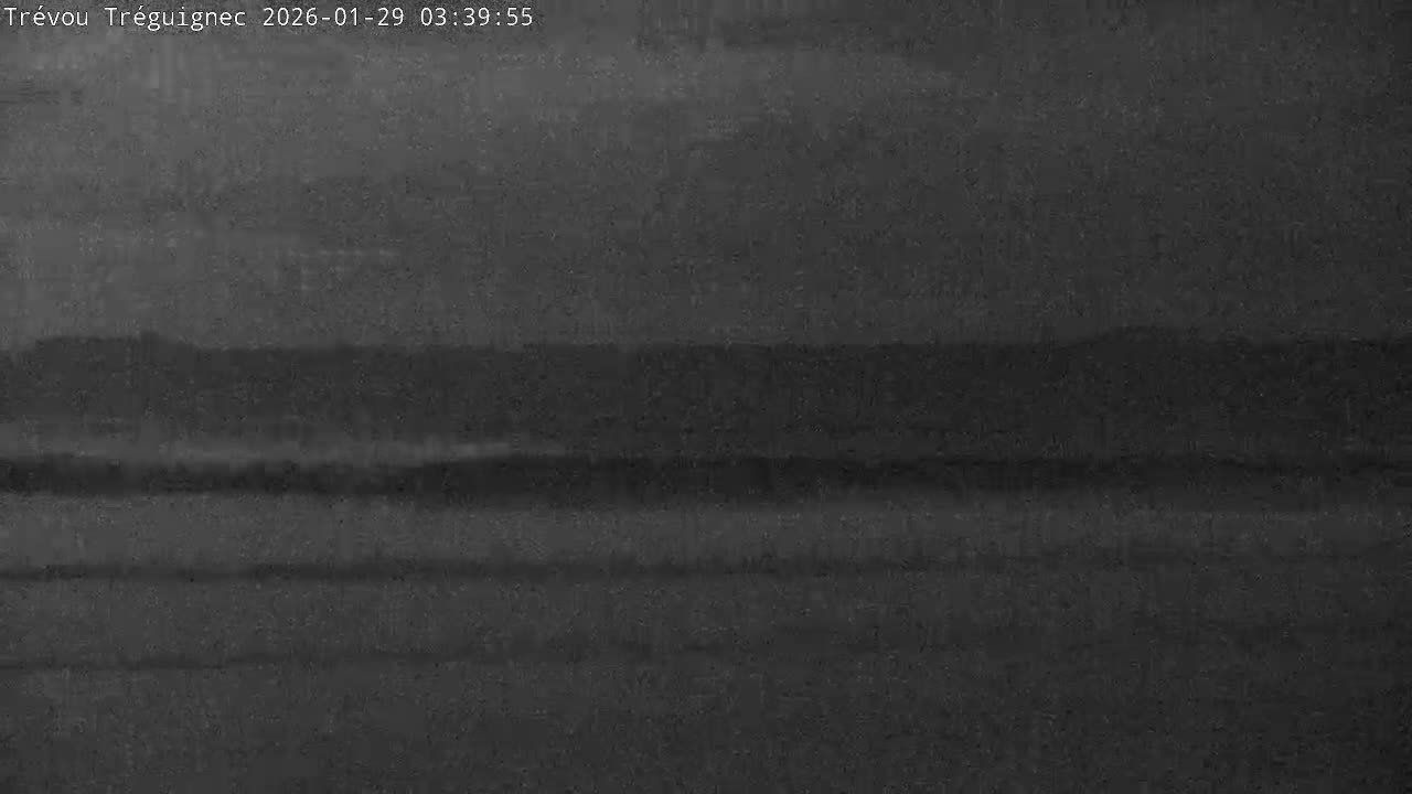 Trévou-Tréguignec, Plage de Trestel Beach Live Cam - Lannion, Côtes-d'Armor, Bretagne, France