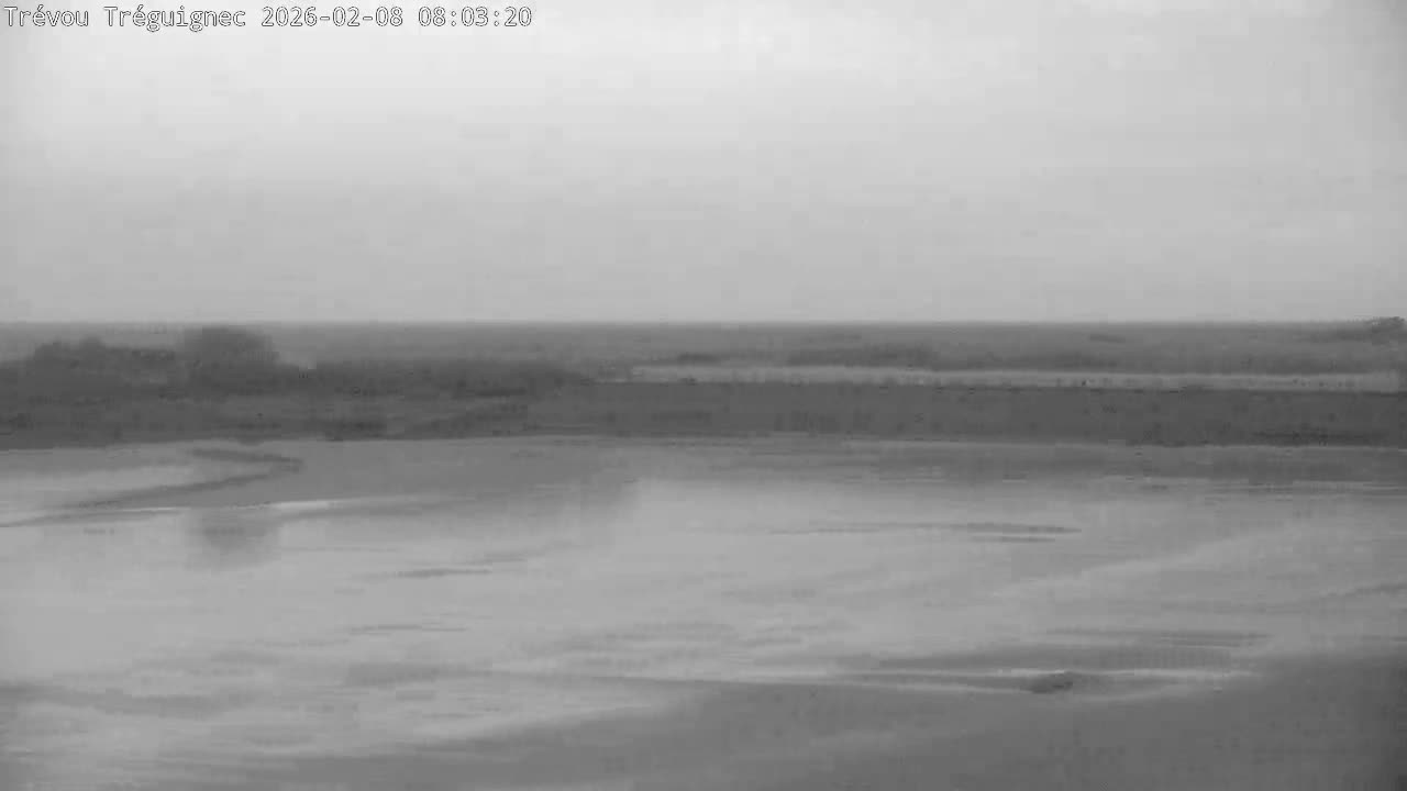 Trévou-Tréguignec, Plage de Trestel Beach Live Cam - Lannion, Côtes-d'Armor, Bretagne, France