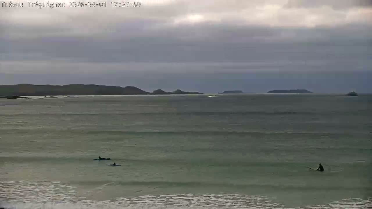Trévou-Tréguignec, Plage de Trestel Beach Live Cam - Lannion, Côtes-d'Armor, Bretagne, France