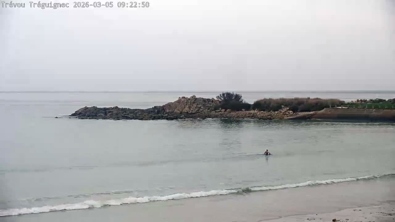 Trévou-Tréguignec, Plage de Trestel Beach Live Cam - Lannion, Côtes-d'Armor, Bretagne, France