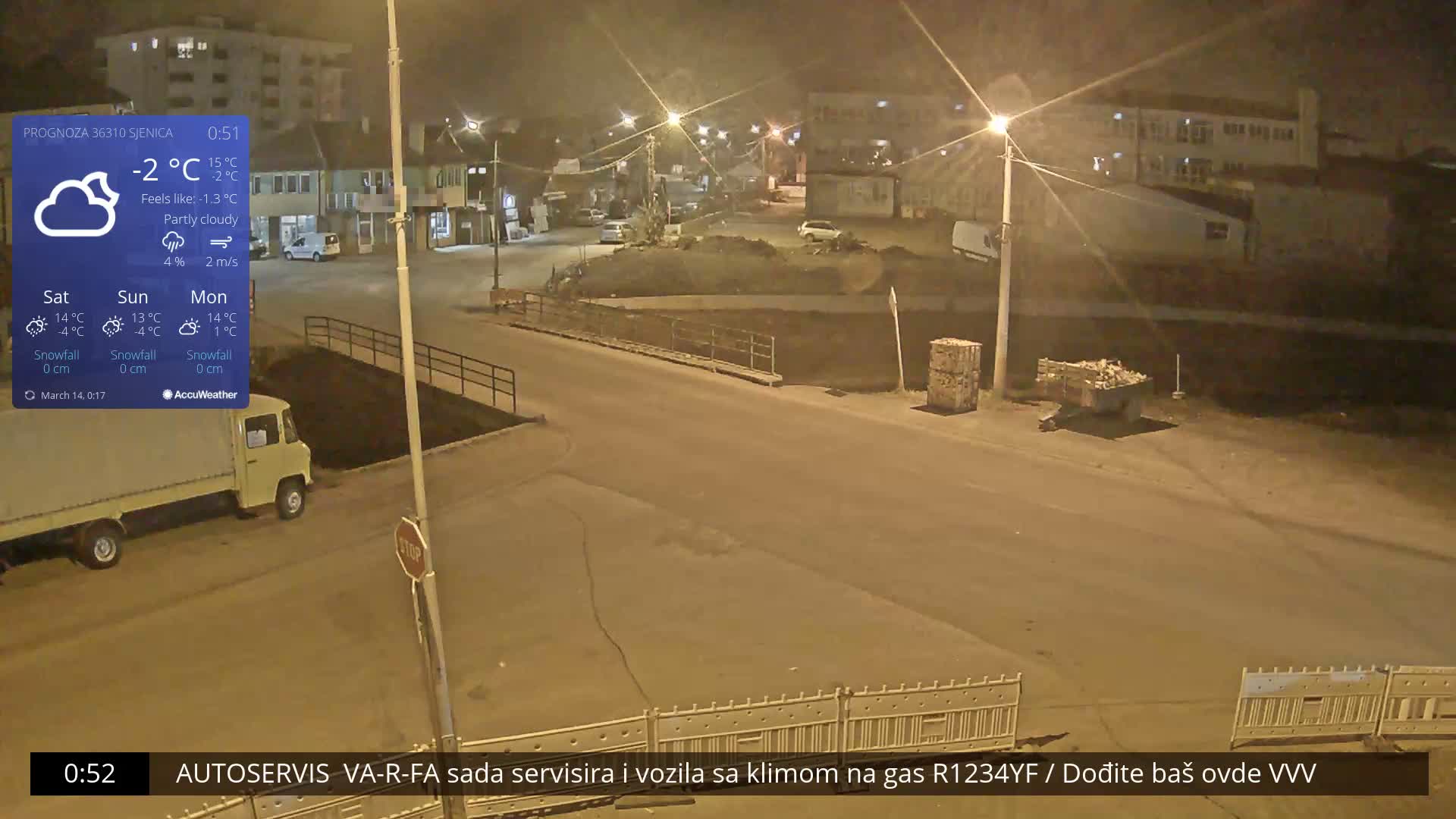 Zlatibor( Златибор (Гимназија Јездимир Лоовиќ и река Гробавица) Gimnazija  Jezdimir Lovic High School & Grobavica River,  Sjenica Live Cam - Sjenica,  Zlatibor,  Šumadija and Western Serbia, Serbia 
