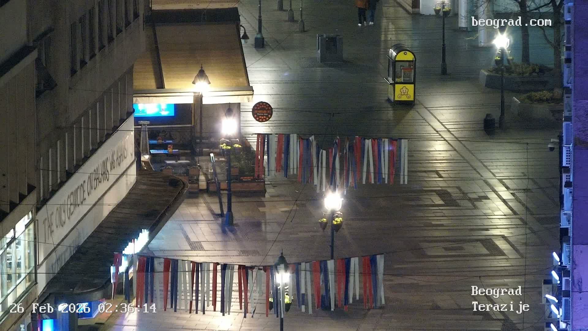Beograd Old Town ( Стари град Београд, Теразијски трг & Теразије, Стари Град, Београд ) Terazijizsk Trg Square & Terazije Street, Stari Grad, Belgrade Live Cam - Stari Grad, Belgrade, Serbia
