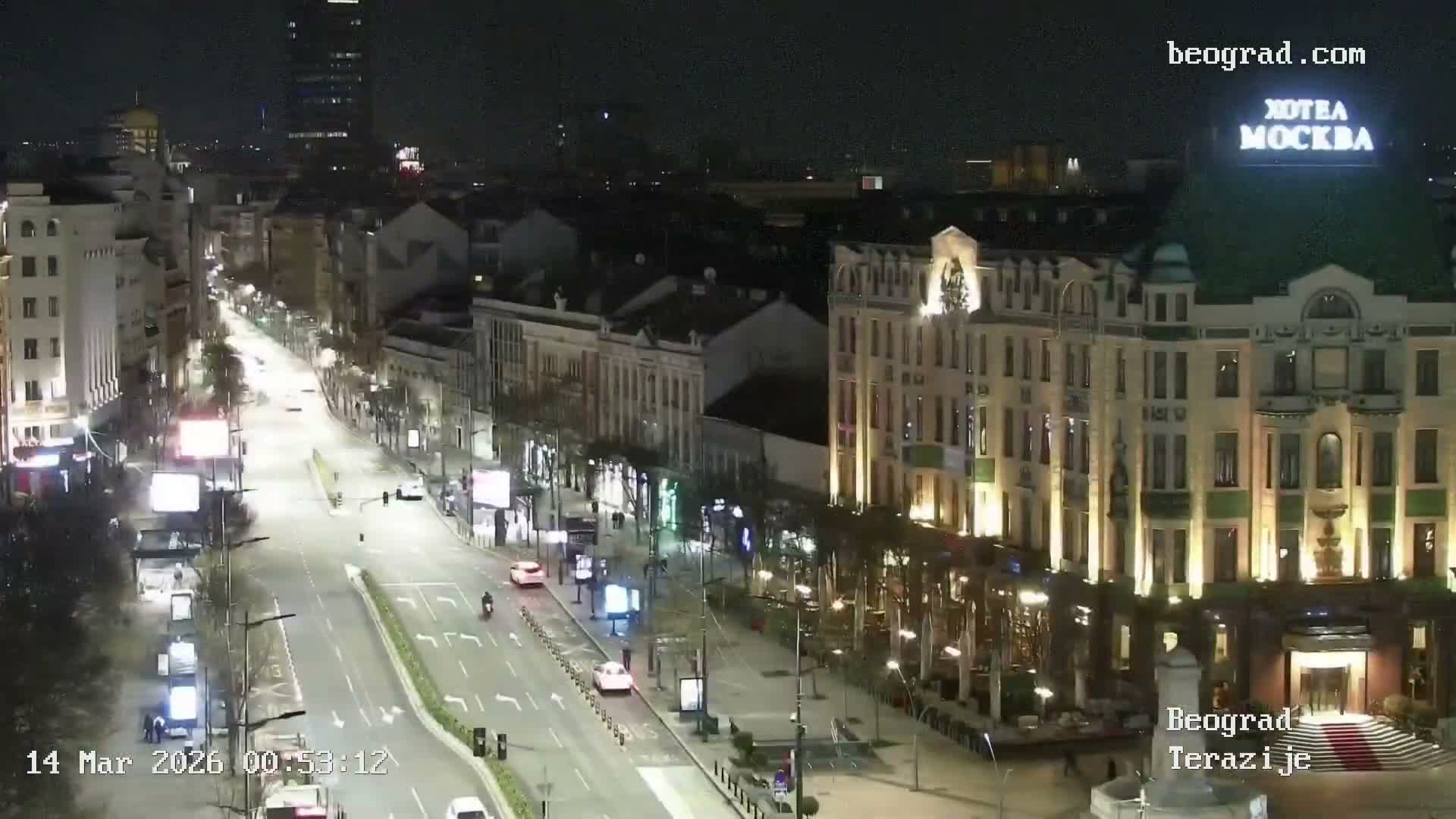 Beograd Old Town ( Стари град Београд, Теразијски трг & Теразије, Стари Град, Београд ) Terazijizsk Trg Square & Terazije Street, Stari Grad, Belgrade Live Cam - Stari Grad, Belgrade, Serbia