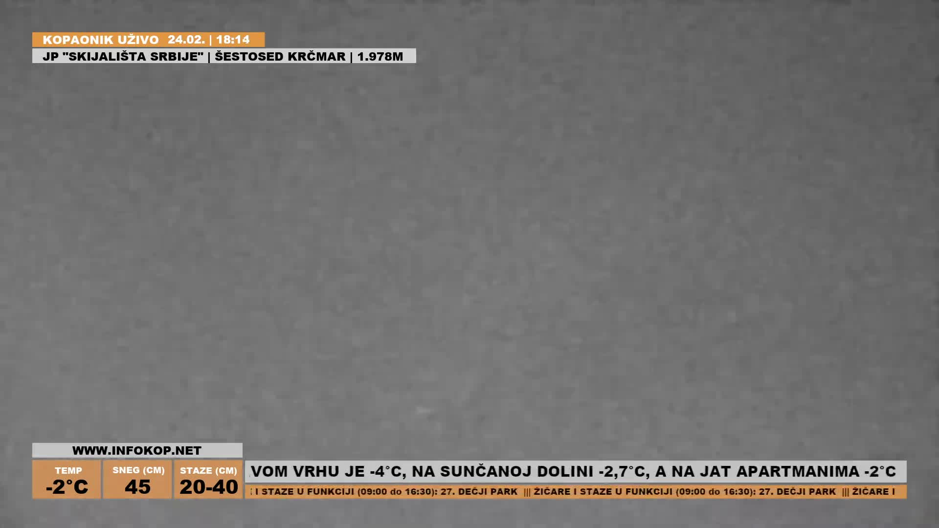 Rasina ( Ски центар Расина Копаоник Туристички Брус Копаоник ) Kopaonik Ski Center Touristic Brus Kopaonik  Live Cam - Brus, Rasina, Šumadija and Western Serbia, Serbia