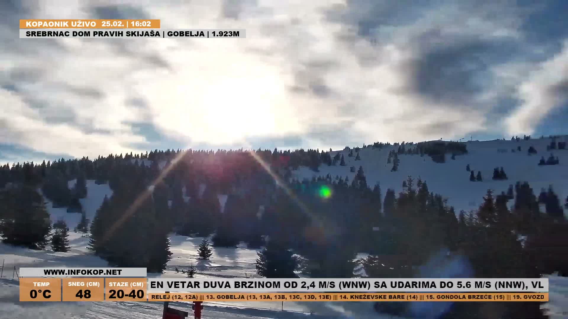 Rasina ( Ски центар Расина Копаоник Туристички Брус Копаоник ) Kopaonik Ski Center Touristic Brus Kopaonik  Live Cam - Brus, Rasina, Šumadija and Western Serbia, Serbia