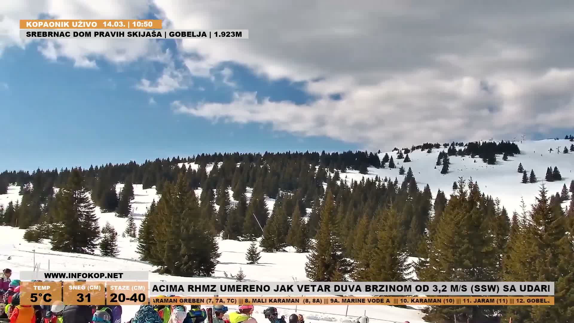 Rasina ( Ски центар Расина Копаоник Туристички Брус Копаоник ) Kopaonik Ski Center Touristic Brus Kopaonik  Live Cam - Brus, Rasina, Šumadija and Western Serbia, Serbia