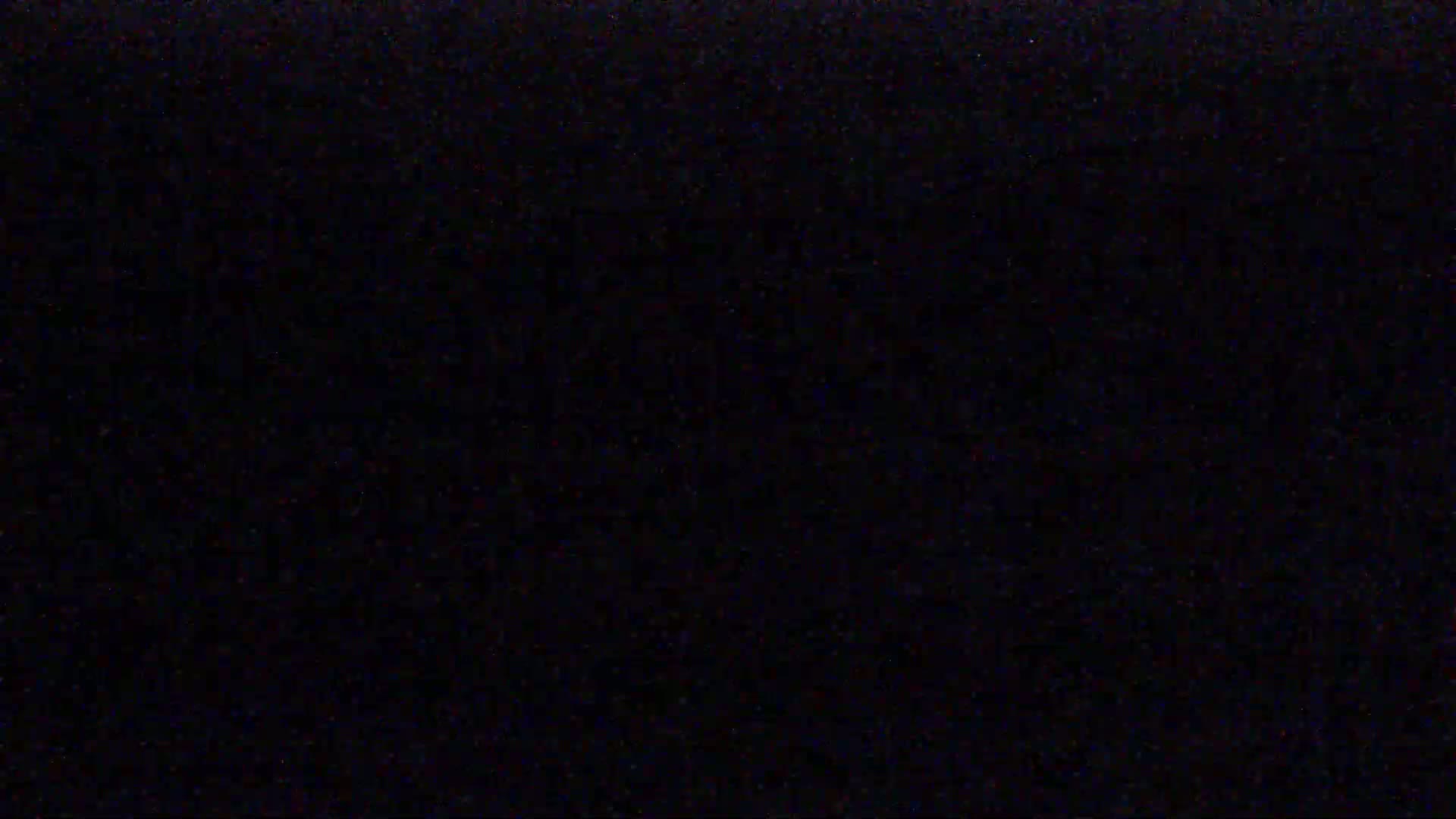 The image is a solid black screen with very faint, speckled noise.
