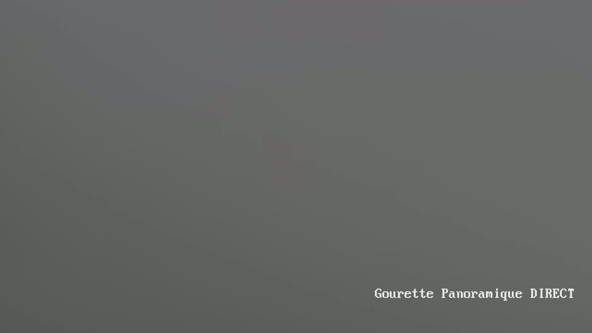 A very hazy or foggy grey scene is visible.