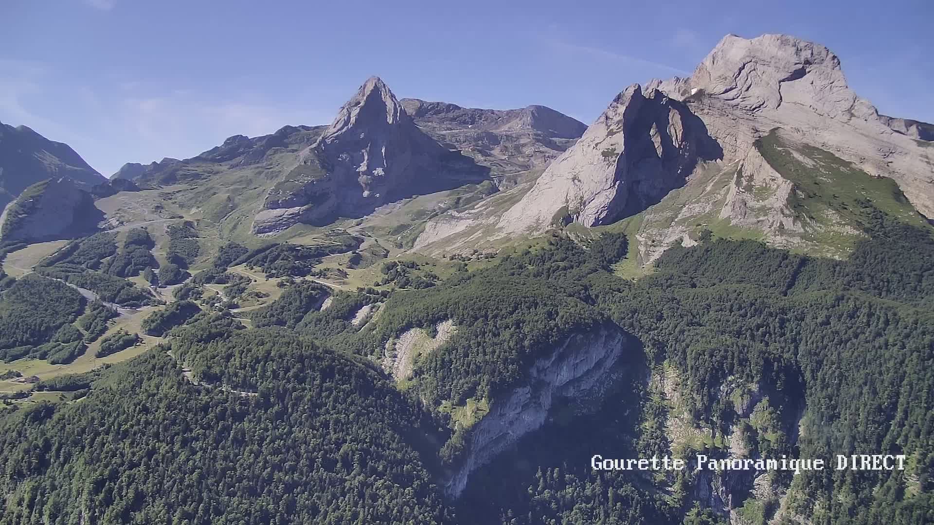 Gourette,  Pyrenees Panaromic Live Cam - Eaux-Bonnes,  Pyrenees-Atlantiques, Nouvelle-Aquitaine, France
