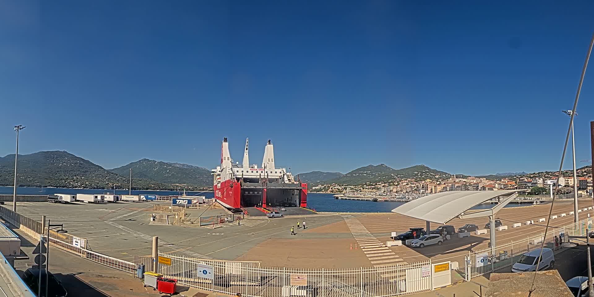 Corsica, Port de Propriano & Commune Live Cam - Sartene, Corse-du-Sud, Corese, France