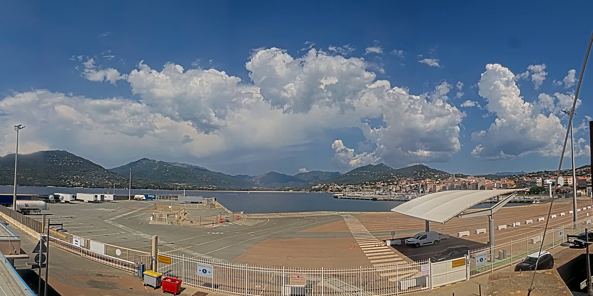 Corsica, Port de Propriano & Commune Live Cam - Sartene, Corse-du-Sud, Corese, France