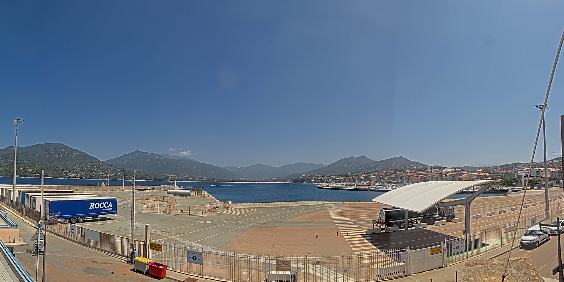 Corsica, Port de Propriano & Commune Live Cam - Sartene, Corse-du-Sud, Corese, France