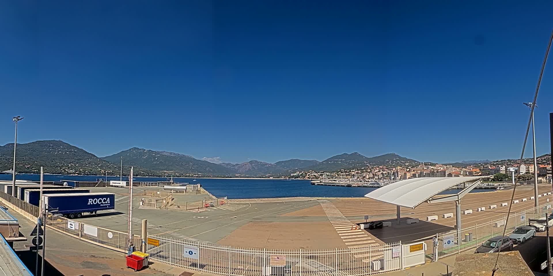 Corsica, Port de Propriano & Commune Live Cam - Sartene, Corse-du-Sud, Corese, France