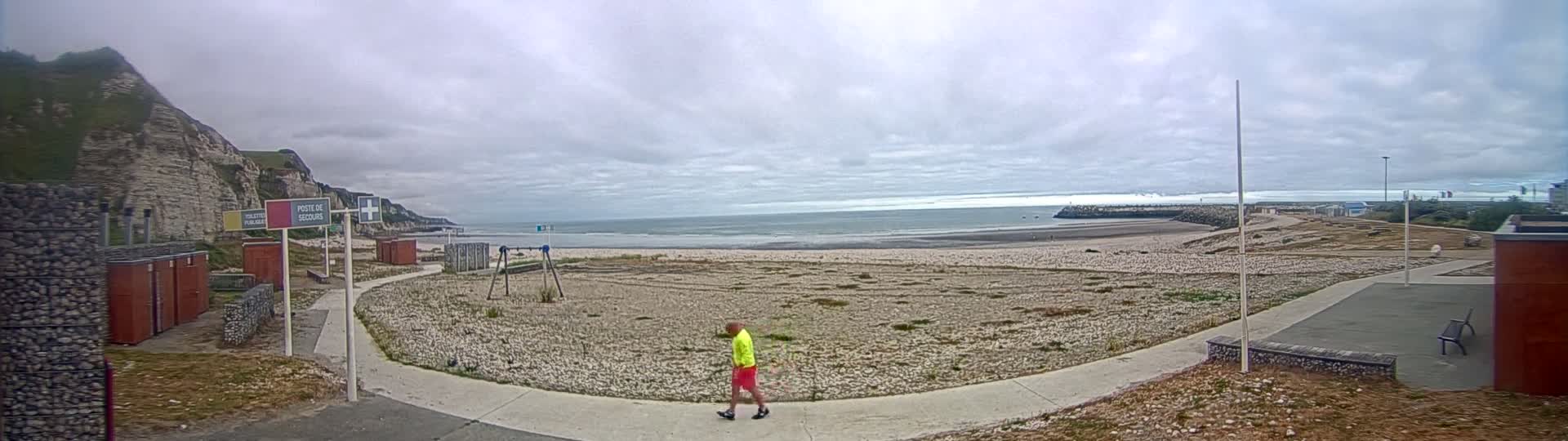 Plage de Saint-Jouin-Bruneval Beach Live Cam - Le Havre, Seine-Maritime, Normandie, France