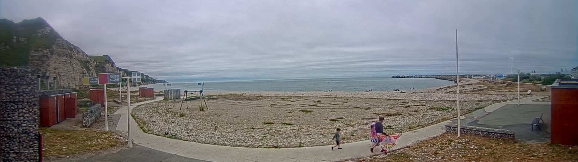 Plage de Saint-Jouin-Bruneval Beach Live Cam - Le Havre, Seine-Maritime, Normandie, France