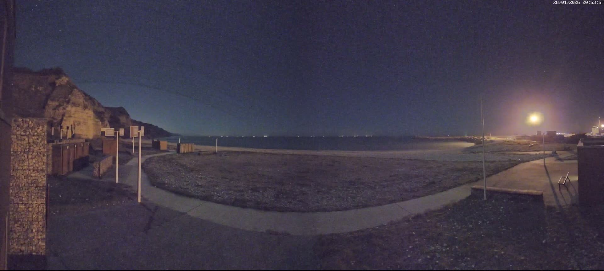Plage de Saint-Jouin-Bruneval Beach Live Cam - Le Havre, Seine-Maritime, Normandie, France