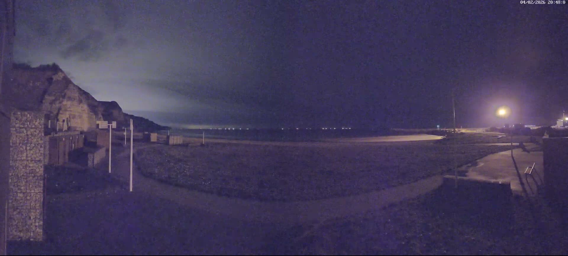 Plage de Saint-Jouin-Bruneval Beach Live Cam - Le Havre, Seine-Maritime, Normandie, France
