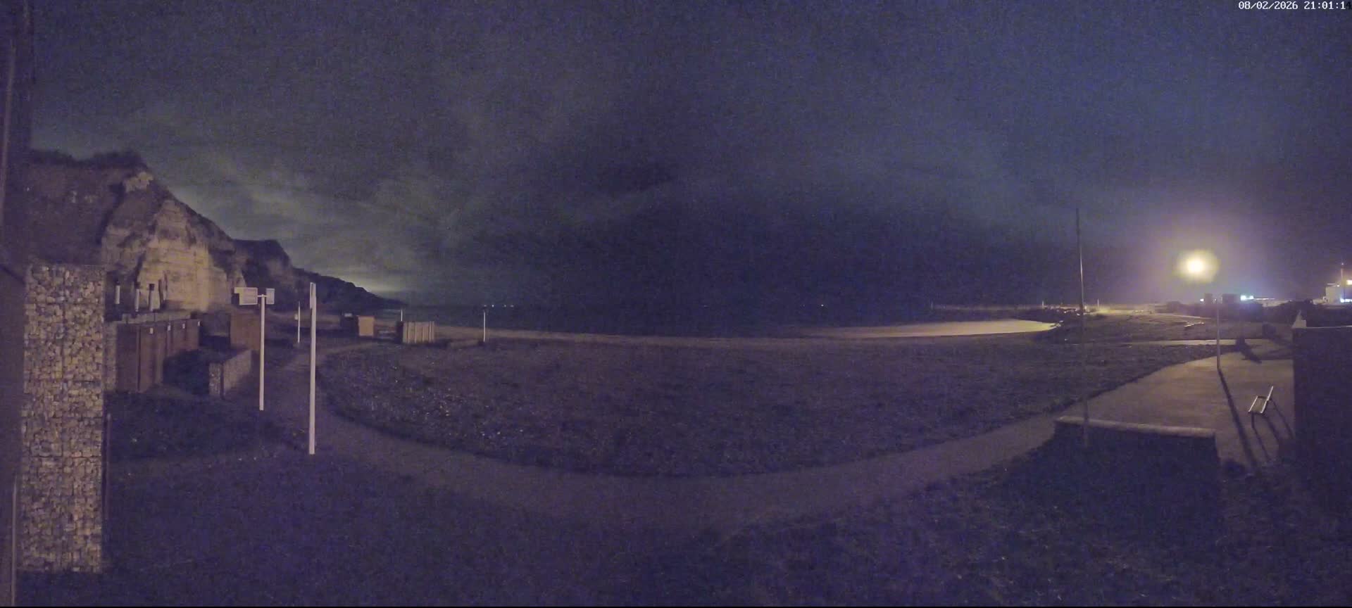 Plage de Saint-Jouin-Bruneval Beach Live Cam - Le Havre, Seine-Maritime, Normandie, France