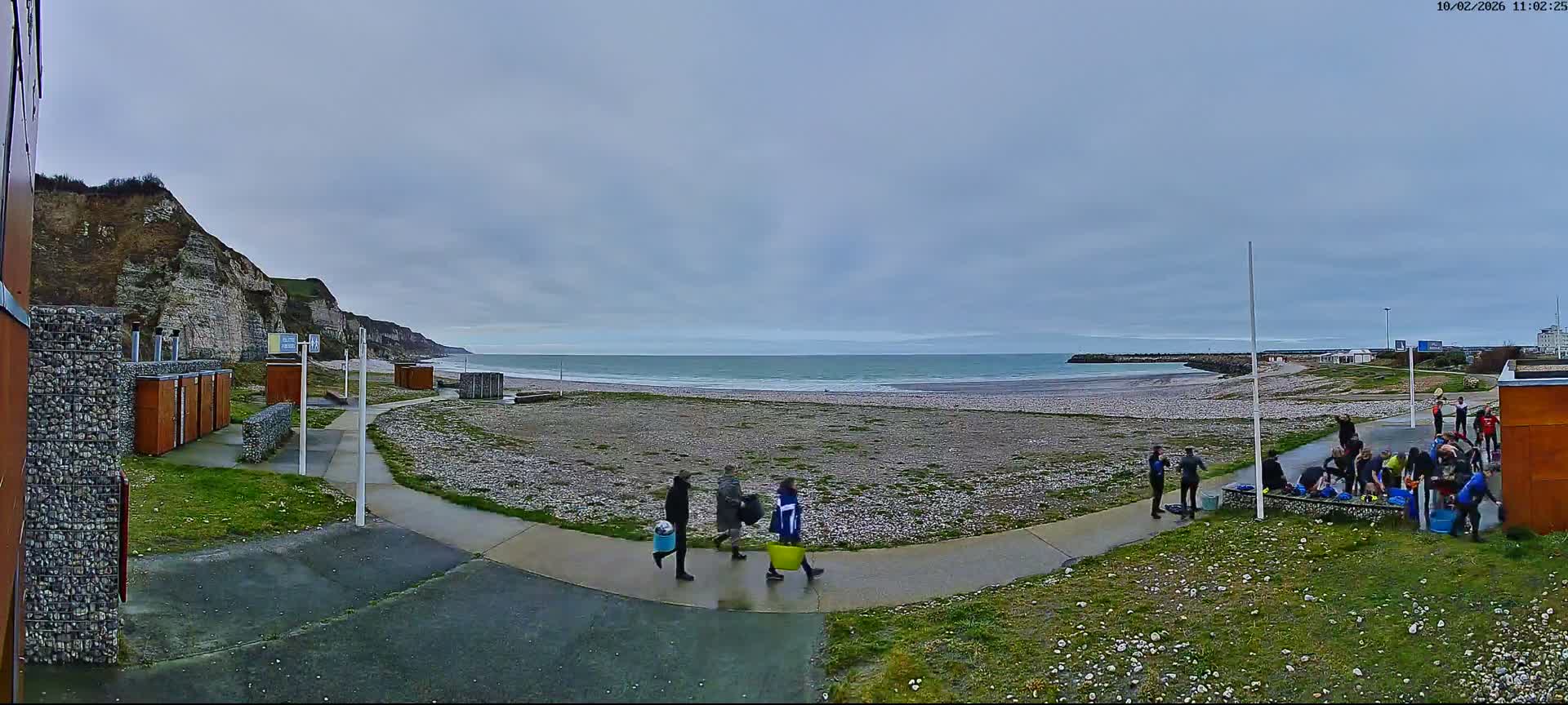 Plage de Saint-Jouin-Bruneval Beach Live Cam - Le Havre, Seine-Maritime, Normandie, France