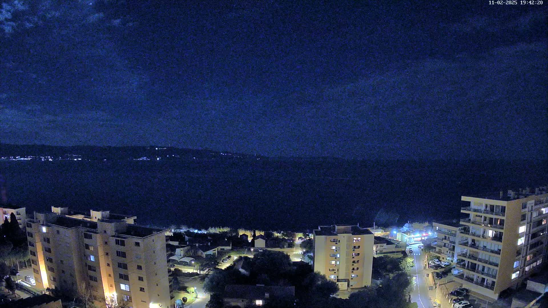 Ajaccio - Le Golfe d'Ajaccio Gulf & Coast Skyline Live Cam - Ajaccio, Corse-du-Sud, Corse , France