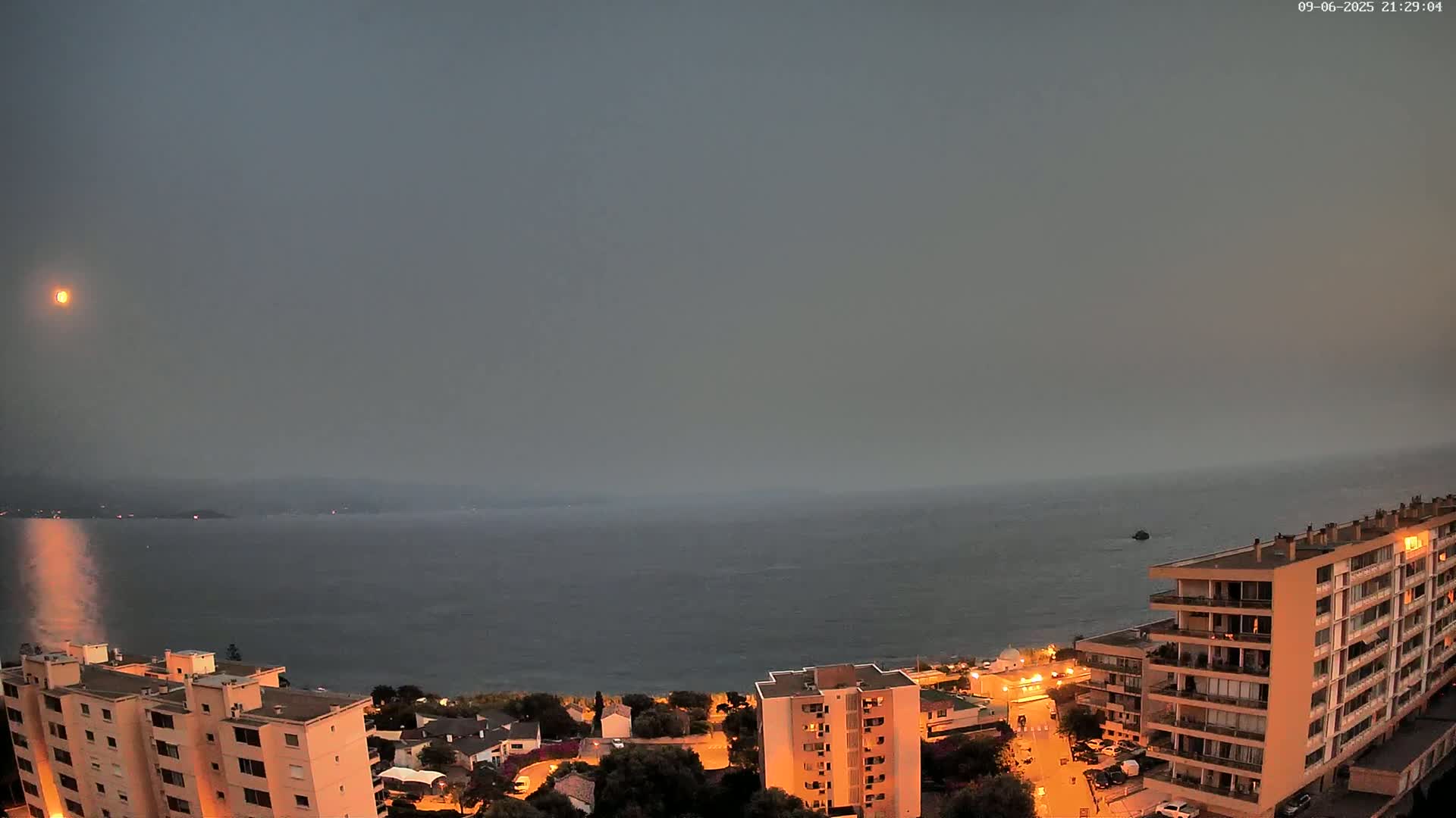 Ajaccio - Le Golfe d'Ajaccio Gulf & Coast Skyline Live Cam - Ajaccio, Corse-du-Sud, Corse , France