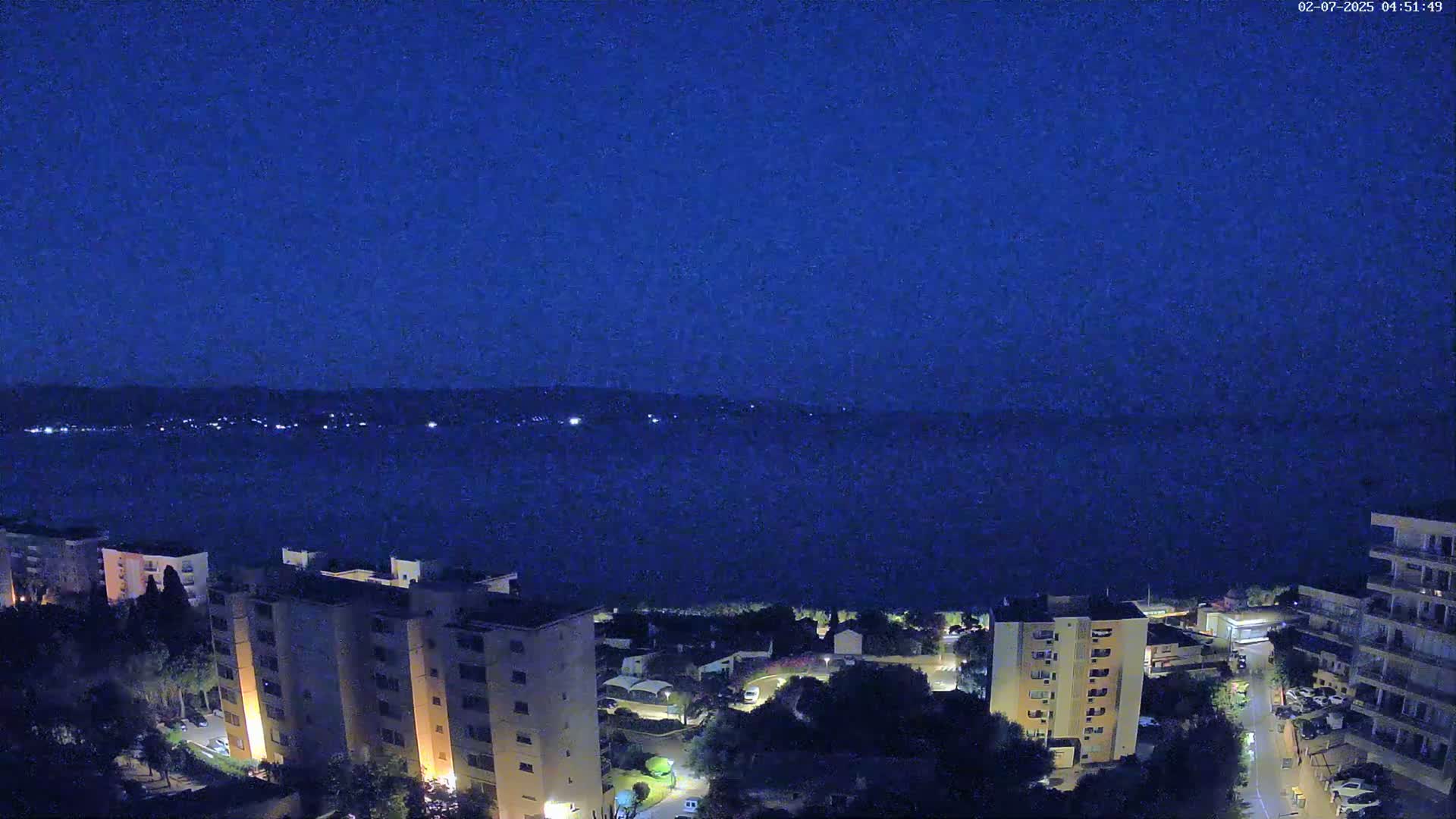 Ajaccio - Le Golfe d'Ajaccio Gulf & Coast Skyline Live Cam - Ajaccio, Corse-du-Sud, Corse , France
