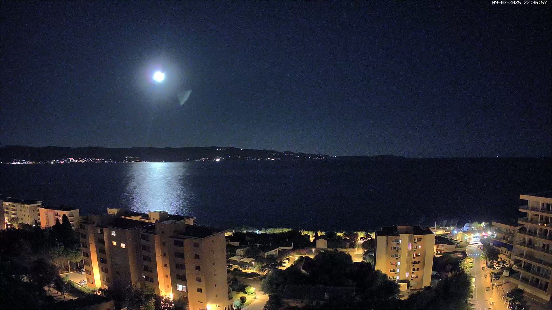 Ajaccio - Le Golfe d'Ajaccio Gulf & Coast Skyline Live Cam - Ajaccio, Corse-du-Sud, Corse , France