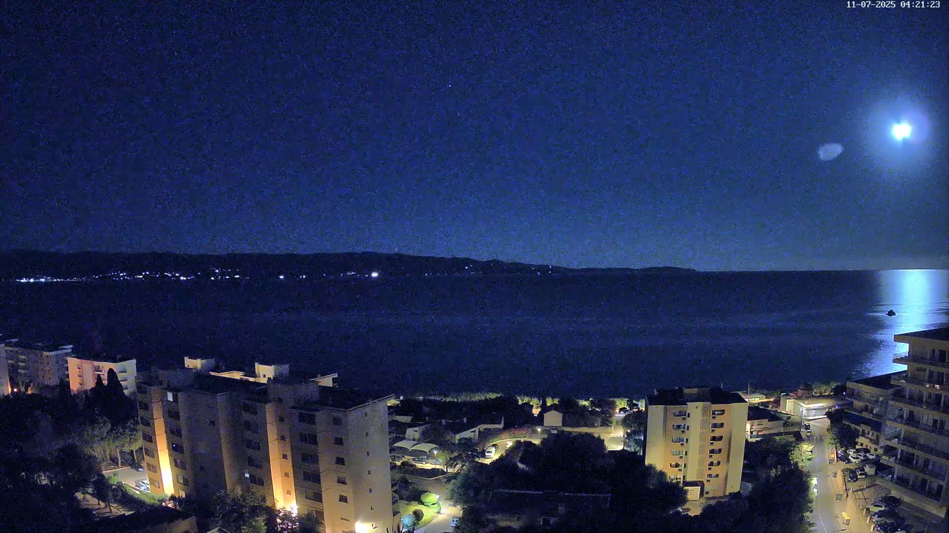 Ajaccio - Le Golfe d'Ajaccio Gulf & Coast Skyline Live Cam - Ajaccio, Corse-du-Sud, Corse , France