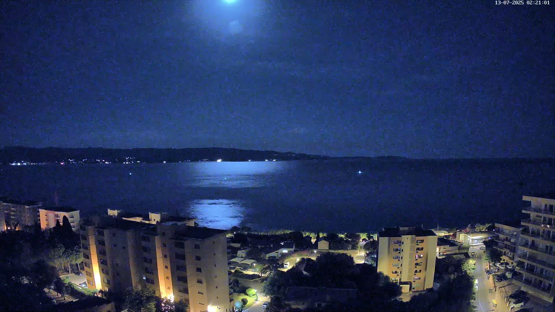 Ajaccio - Le Golfe d'Ajaccio Gulf & Coast Skyline Live Cam - Ajaccio, Corse-du-Sud, Corse , France