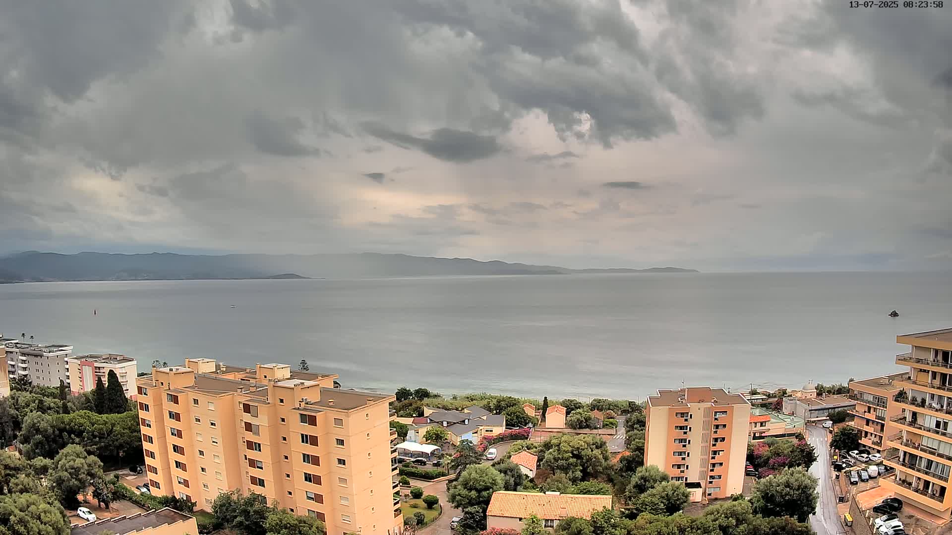 Ajaccio - Le Golfe d'Ajaccio Gulf & Coast Skyline Live Cam - Ajaccio, Corse-du-Sud, Corse , France