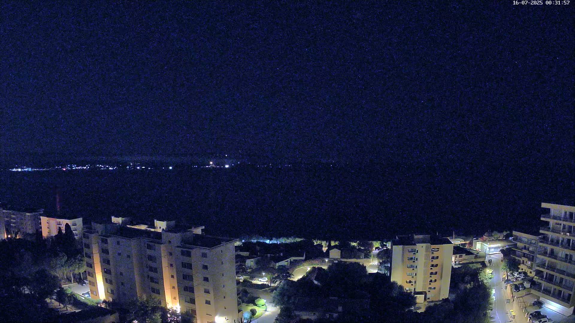 Ajaccio - Le Golfe d'Ajaccio Gulf & Coast Skyline Live Cam - Ajaccio, Corse-du-Sud, Corse , France
