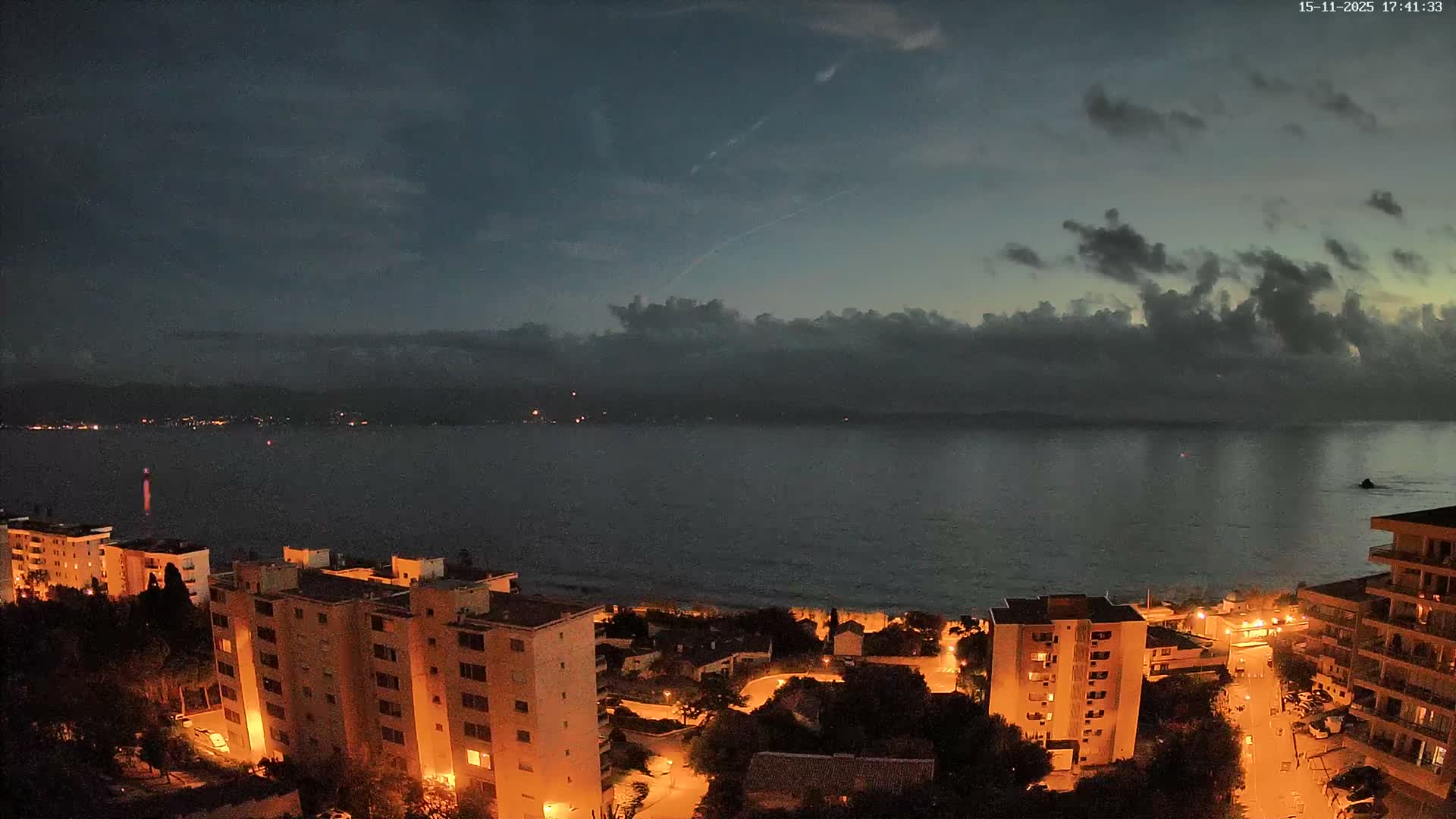 Ajaccio - Le Golfe d'Ajaccio Gulf & Coast Skyline Live Cam - Ajaccio, Corse-du-Sud, Corse , France