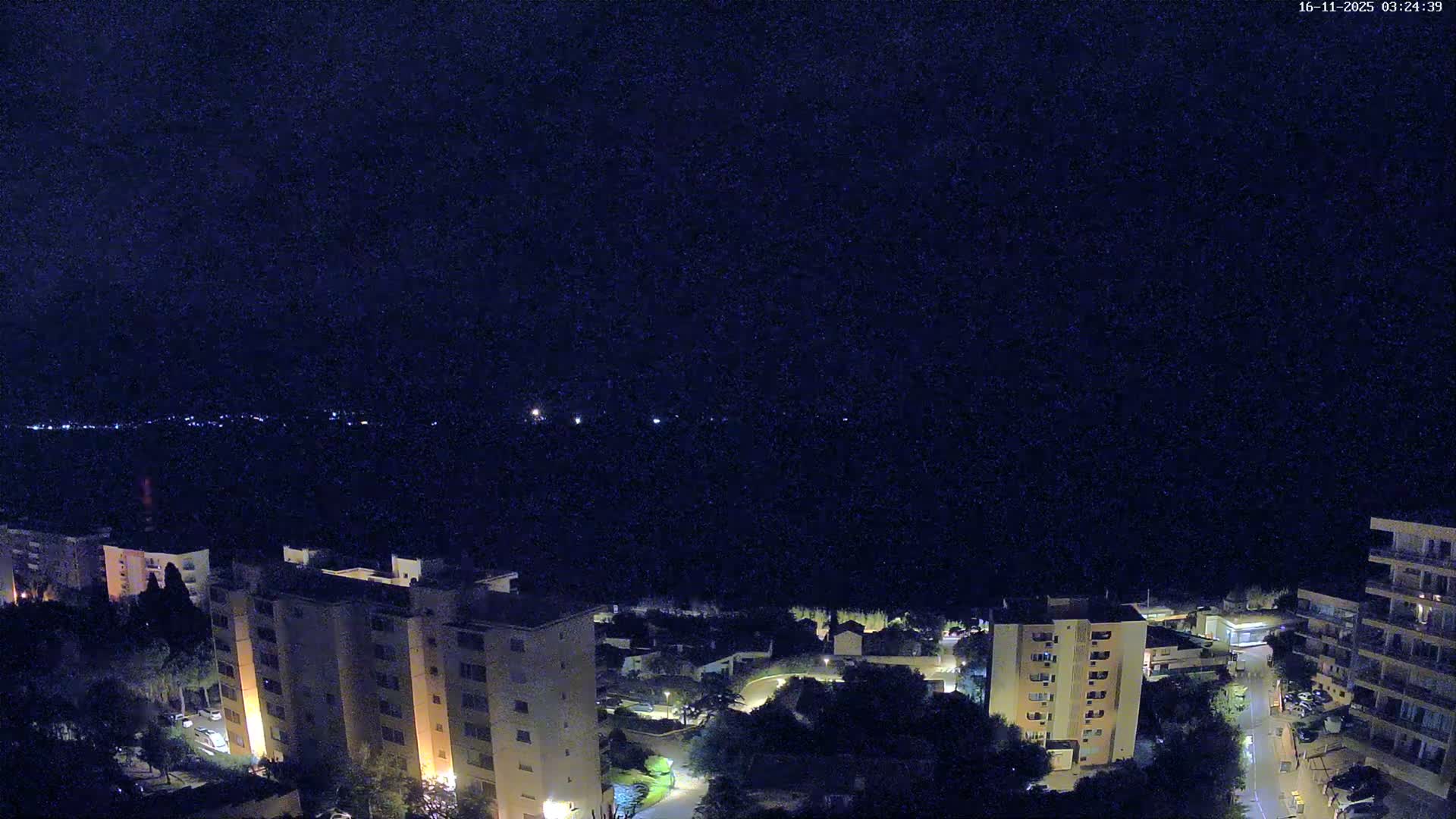 Ajaccio - Le Golfe d'Ajaccio Gulf & Coast Skyline Live Cam - Ajaccio, Corse-du-Sud, Corse , France