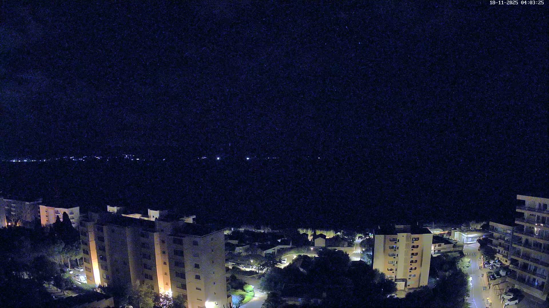 Ajaccio - Le Golfe d'Ajaccio Gulf & Coast Skyline Live Cam - Ajaccio, Corse-du-Sud, Corse , France
