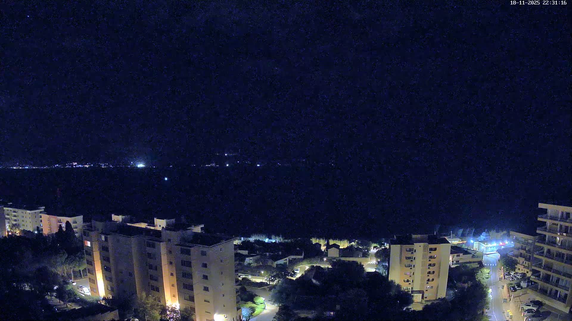 Ajaccio - Le Golfe d'Ajaccio Gulf & Coast Skyline Live Cam - Ajaccio, Corse-du-Sud, Corse , France