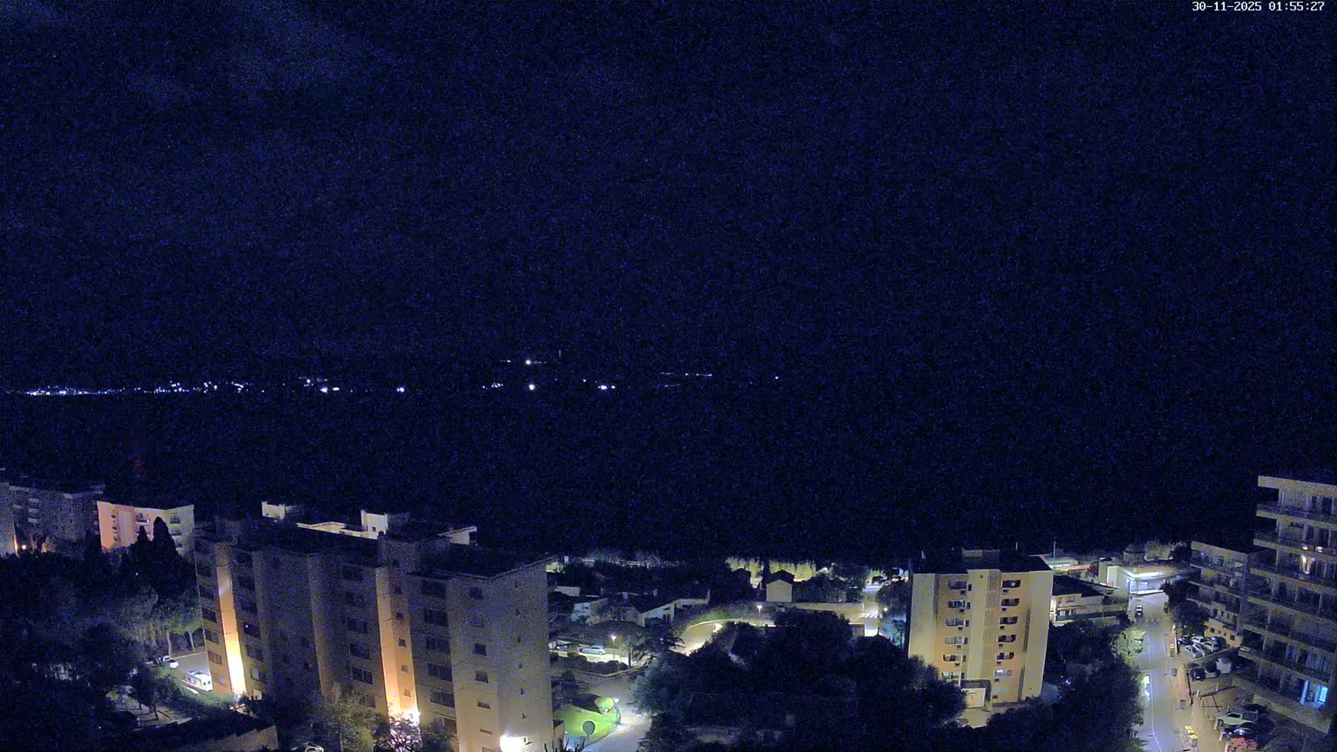 Ajaccio - Le Golfe d'Ajaccio Gulf & Coast Skyline Live Cam - Ajaccio, Corse-du-Sud, Corse , France