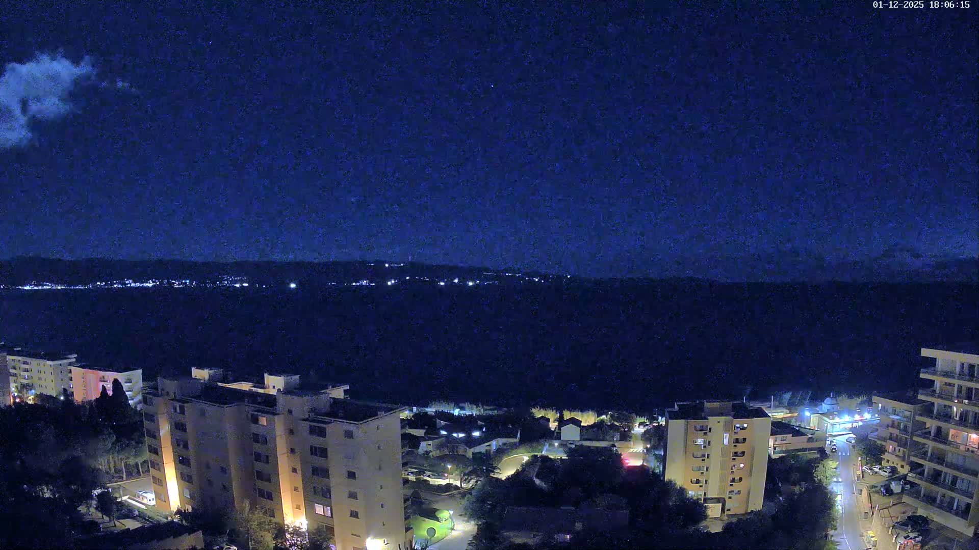 Ajaccio - Le Golfe d'Ajaccio Gulf & Coast Skyline Live Cam - Ajaccio, Corse-du-Sud, Corse , France