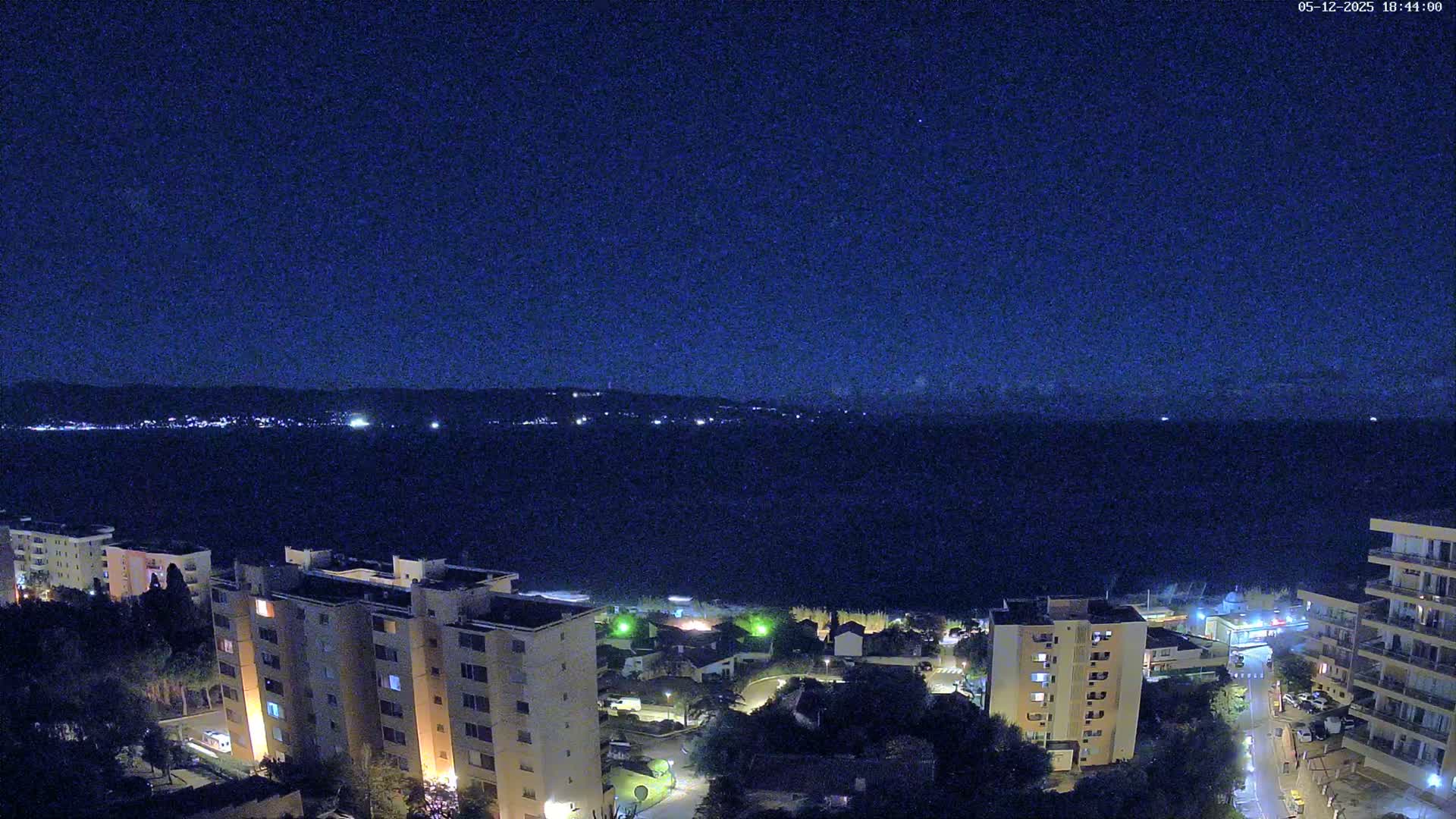 Ajaccio - Le Golfe d'Ajaccio Gulf & Coast Skyline Live Cam - Ajaccio, Corse-du-Sud, Corse , France
