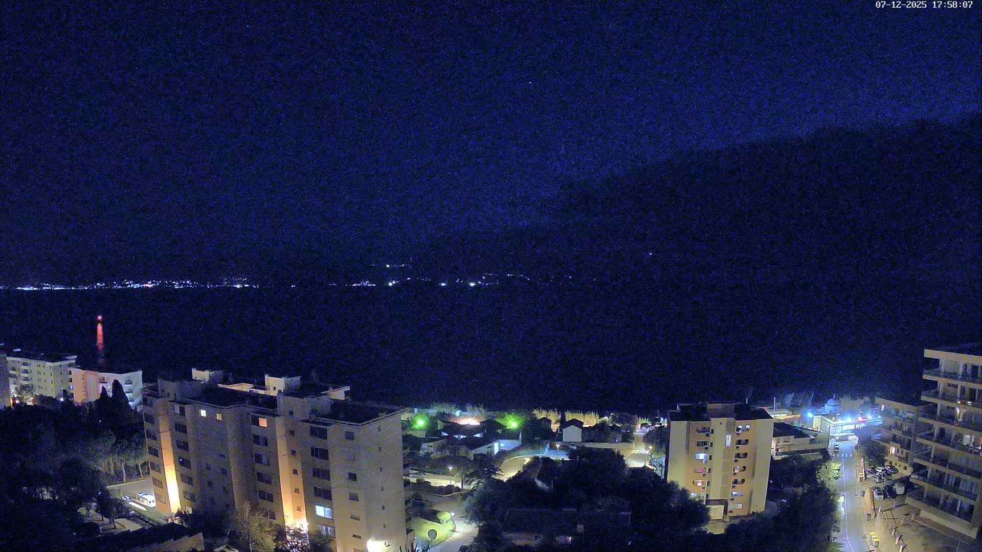 Ajaccio - Le Golfe d'Ajaccio Gulf & Coast Skyline Live Cam - Ajaccio, Corse-du-Sud, Corse , France