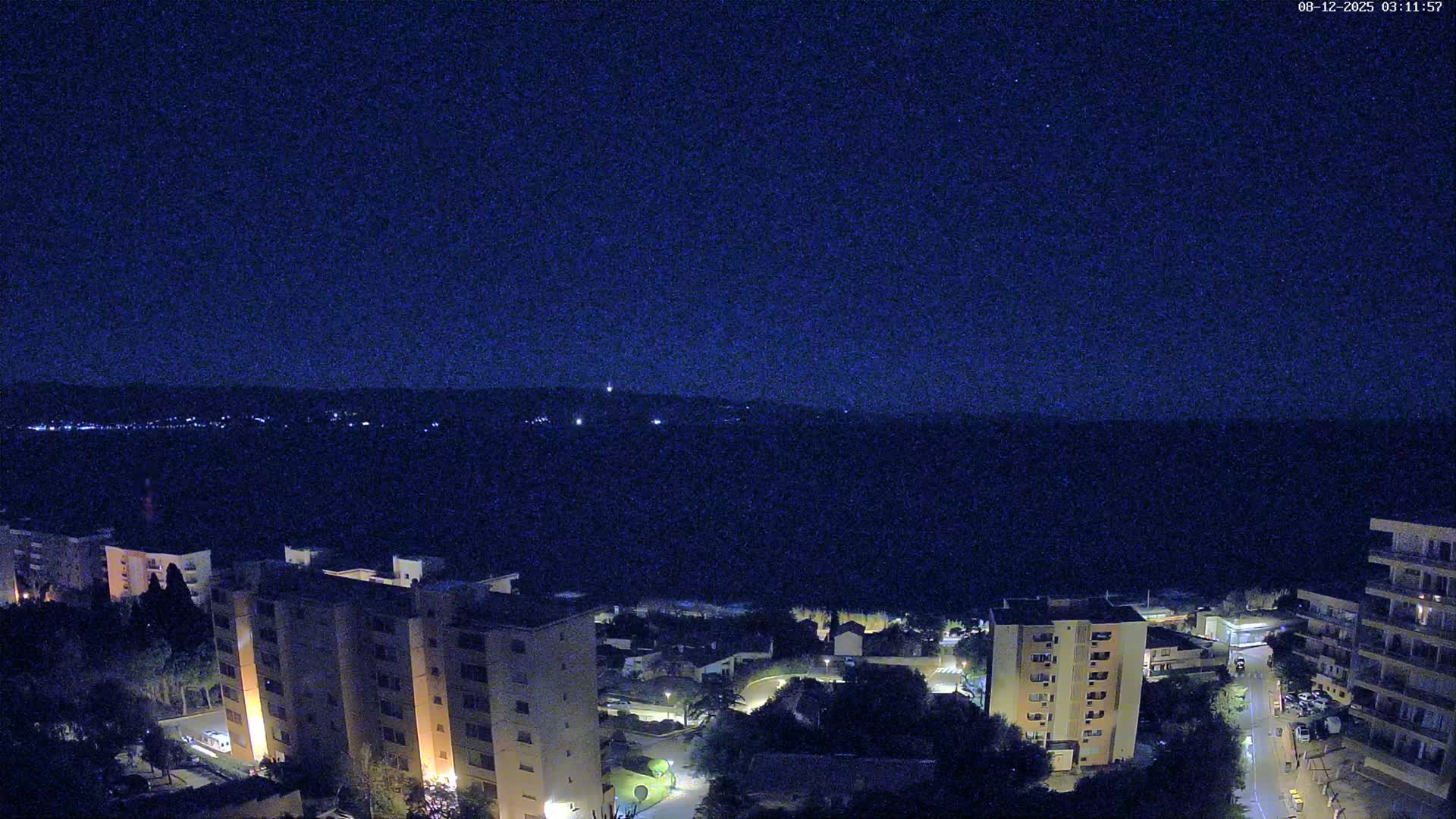 Ajaccio - Le Golfe d'Ajaccio Gulf & Coast Skyline Live Cam - Ajaccio, Corse-du-Sud, Corse , France