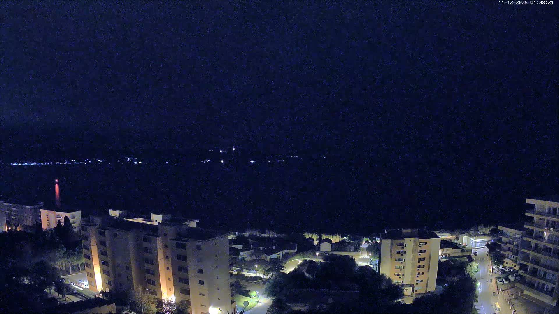 Ajaccio - Le Golfe d'Ajaccio Gulf & Coast Skyline Live Cam - Ajaccio, Corse-du-Sud, Corse , France