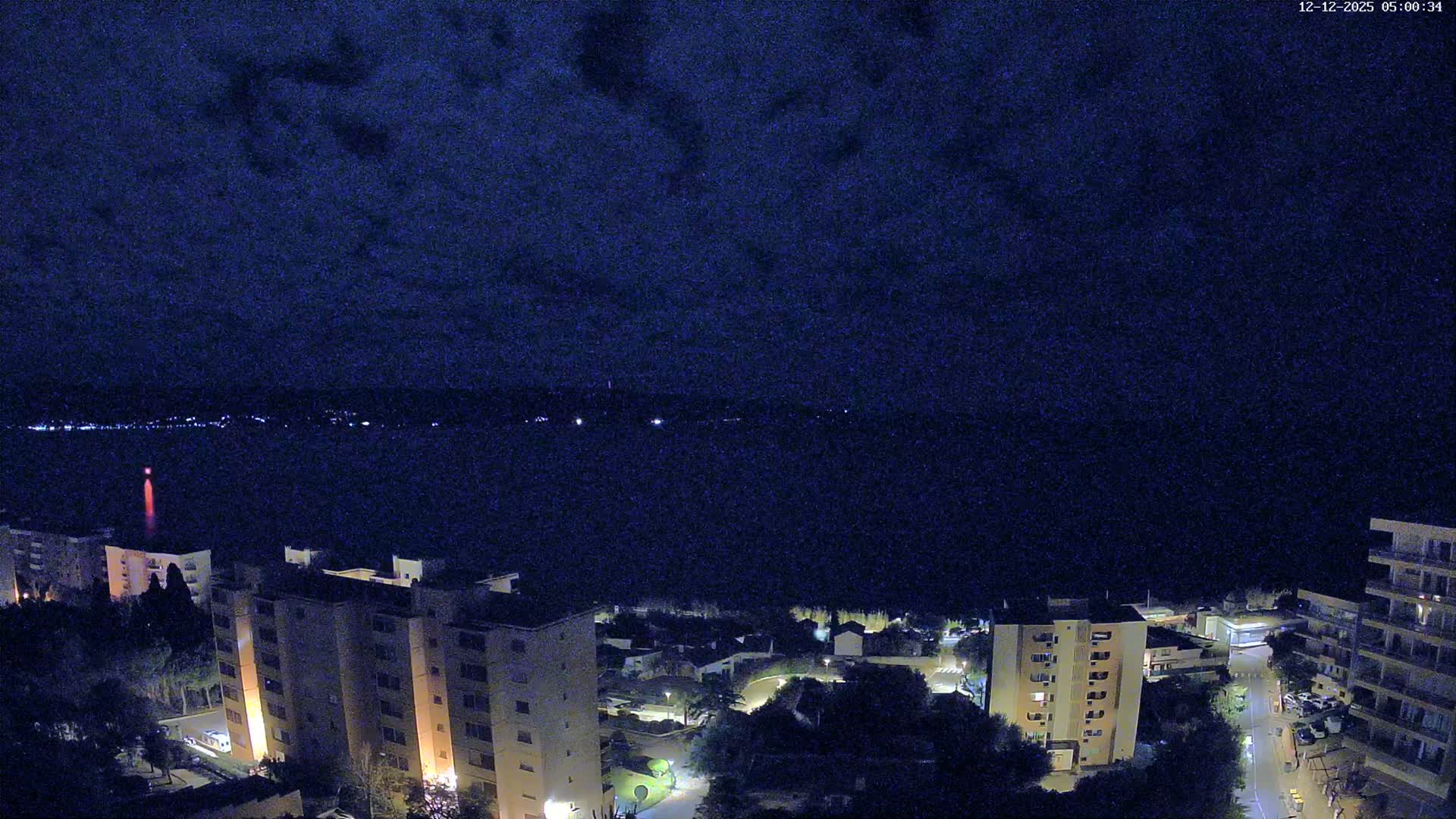Ajaccio - Le Golfe d'Ajaccio Gulf & Coast Skyline Live Cam - Ajaccio, Corse-du-Sud, Corse , France