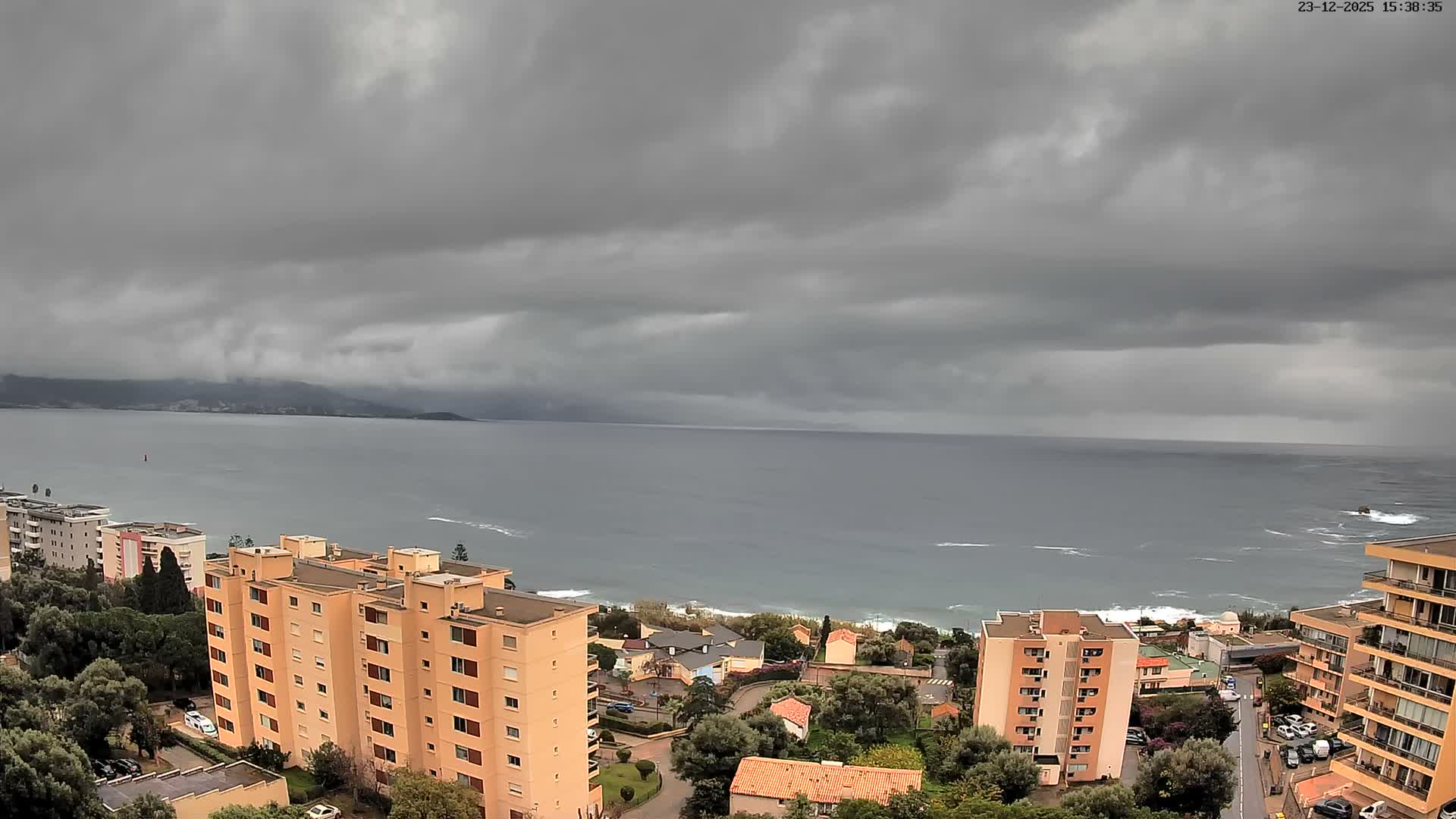 Ajaccio - Le Golfe d'Ajaccio Gulf & Coast Skyline Live Cam - Ajaccio, Corse-du-Sud, Corse , France
