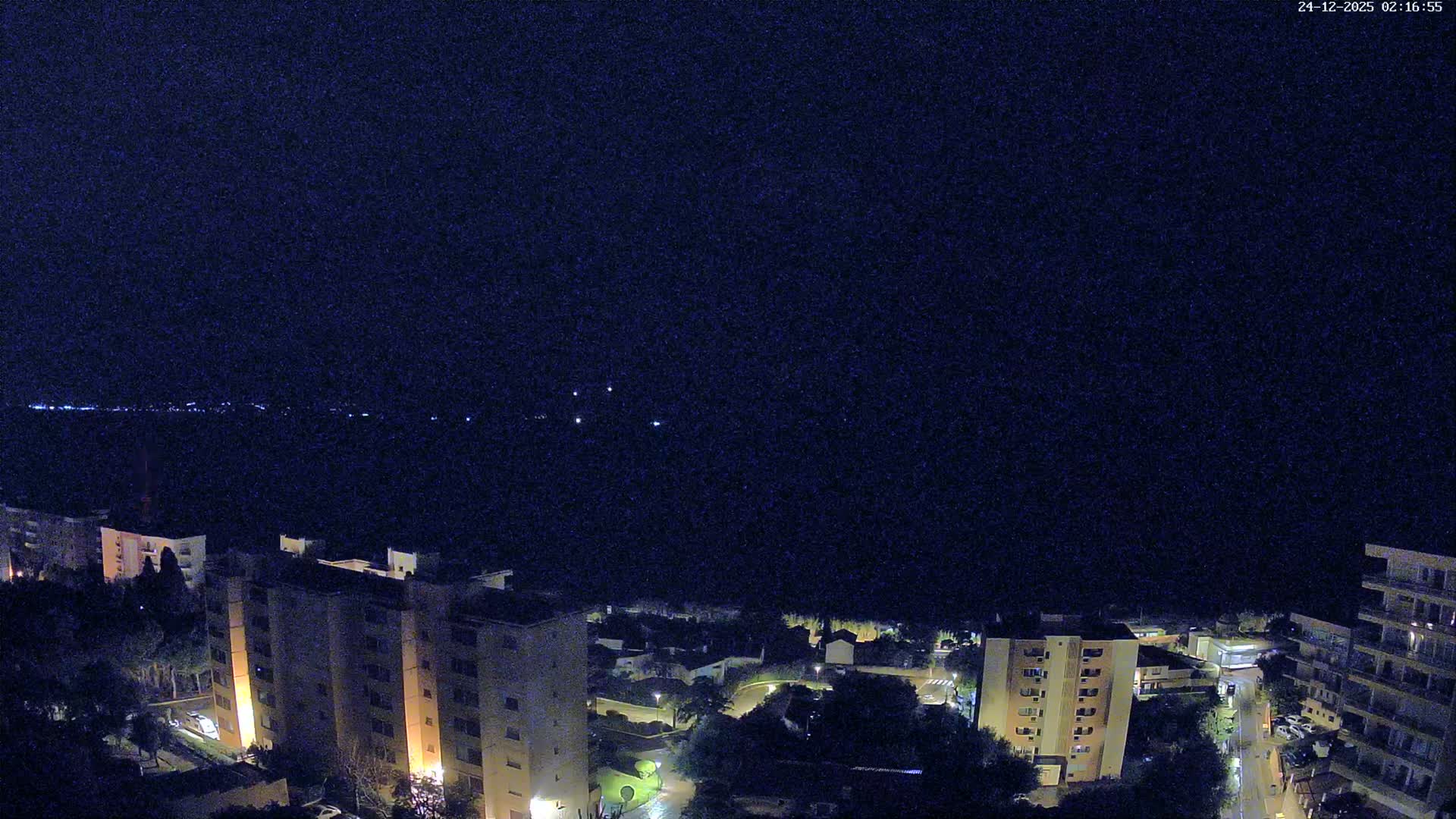 Ajaccio - Le Golfe d'Ajaccio Gulf & Coast Skyline Live Cam - Ajaccio, Corse-du-Sud, Corse , France