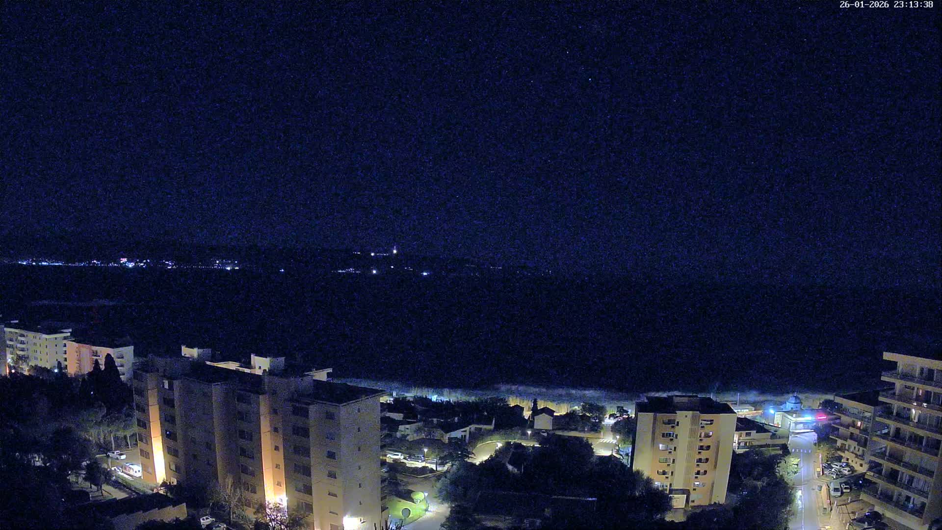 Ajaccio - Le Golfe d'Ajaccio Gulf & Coast Skyline Live Cam - Ajaccio, Corse-du-Sud, Corse , France