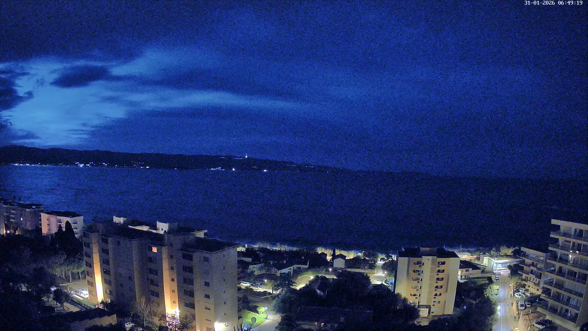 Ajaccio - Le Golfe d'Ajaccio Gulf & Coast Skyline Live Cam - Ajaccio, Corse-du-Sud, Corse , France